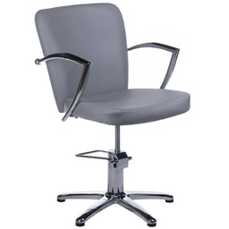 Fotel Fryzjerski Livio Jasno Szary Bh-8173