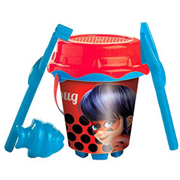 Lady Bug Miraculous wiadro zamek 18 cm