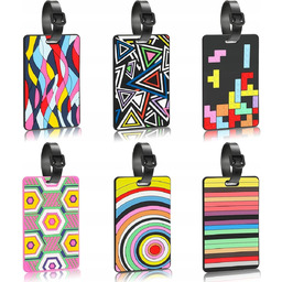 Etykiety Bagażowe 6X Zawieszki Do Walizek Identyfikatory Walizkowe