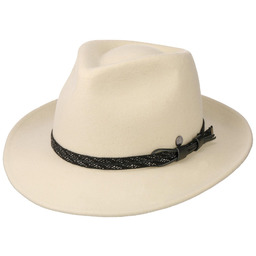 Kapelusz z Filcu Barnell White Bogart by Lierys,