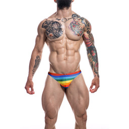 Cut4Men Thong C4m03 Provocative Rainbow