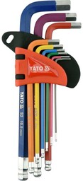 Yato ZESTAW KLUCZY IMBUSOWYCH, KULA 1,5-10MM, 9SZT.