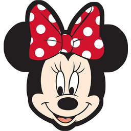 Poduszka kształtka welwetowa Myszka Minnie 38 x 36