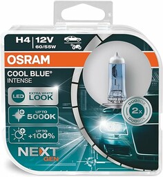 Osram Cool Blue Intense H4 Duo Box Zestaw