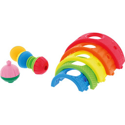 Trefl, Kulko-Klocki sensoryczne Lalaboom Wkręca Tęcza, 61357