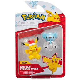 Pikachu Cubchoo 2-Pak Figurki Świąteczne, Jazwares