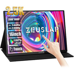 ZEUSLAP Przenośny monitor P16KT 16" (dotykowy)