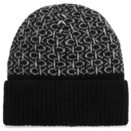 Czapka Calvin Klein Monogram Fold K60K612595 Czarny