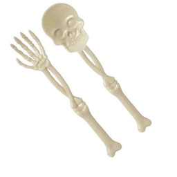 Sztućce plastikowe na Halloween - 15 cm -