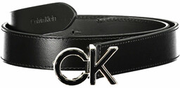 SKÓRZANY PASEK CALVIN KLEIN DAMSKI CZARNY