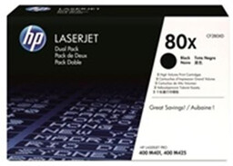 HP 80X CF280XD czarny (black) toner oryginalny, 2szt.