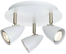 Markslöjd - Ciro 3 Lampa Sufitowa White/Steel