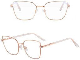 Stylion Damskie okulary Kocie Oczy zerówki do komputera