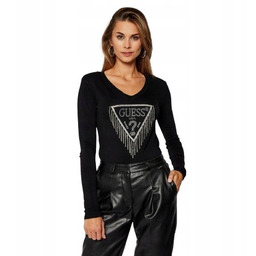 Guess Sweter Czarny Klasyczny Damski S 2Z0G2_B*