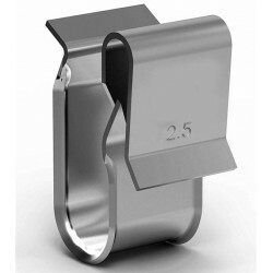 Klips, uchwyt do kabla solarnego 4-6mm2, stal nierdzewna