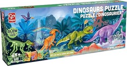 Hape Świecące w ciemności puzzle dinozaury, 200 elementów,