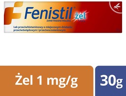 Fenistil 0,1% żel na ukąszenia owadów, 30 g