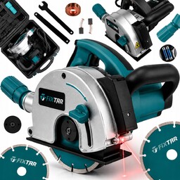 Bruzdownica Elektryczna Do Betonu Regulacja 3100W Laser Zestaw