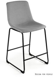 Krzesło barowe / hoker cube czarny / jasny
