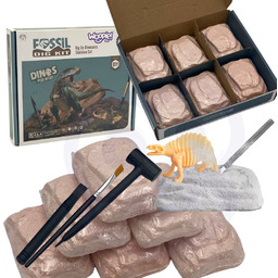 WOOPIE Wykopaliska Dinozaurów 6 Losowych Figurek Szkieletów Dinozaurów