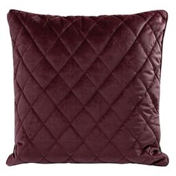 Eurofirany Poduszka dekoracyjna 50x50 Velvet 28 F bordowa