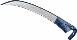 Kosa ogrodowa metalowa Civita 70 cm, niebieska