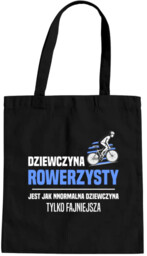 Dziewczyna rowerzysty jest jak normalna dziewczyna - torba