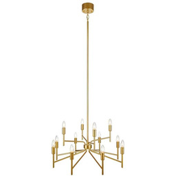 Żyrandole Markslöjd, złoty mosiężny, salon, metal