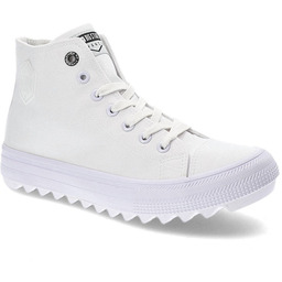 Big Star Białe Trampki Damskie Wygodne Półbuty