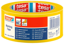 TESA Taśma ostrzegawcza żółta 33m x 50mm