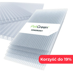 Zestaw płyt 12 szt Poliwęglan komorowy 1500x1050 bezbarwny