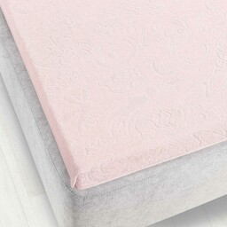 Zwoltex Prześcieradło frotte bez gumki 175x220 Tulipan różowe