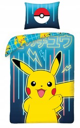 Pościel Dziecięca 140x200 Pokemony Pikachu Pokemon 01