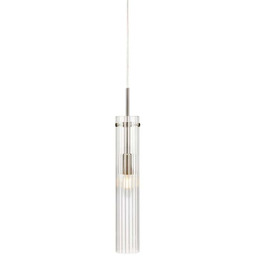 Markslöjd - Tubo Lampa Wisząca Stal/Przezroczysty