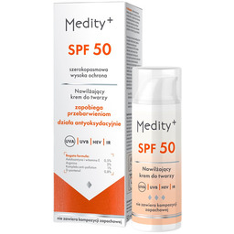 Medity+ Nawilżający krem do twarzy SPF50 50ml