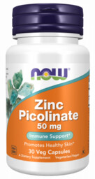 NOW FOODS Zinc Picolinate - Pikolinian Cynku 50
