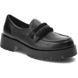 Lemar Czarne Półbuty Eleganckie Skórzane Buty