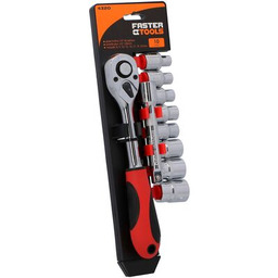 Klucze nasadowe 1/2 10 części FASTER TOOLS
