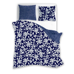 Faro Pościel satynowa 140x200 Milagro Verde 026 granatowa