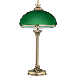 Lampa klasyczna stołowa gabinetowa bankierska MESSINA MES-LG-1()GR -