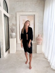 Narzutka Plażowa Tunika Chusta Plażowa Pareo Narzutka