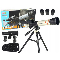 Teleskop Naukowy Edukacyjny Z Uchwytem Na Telefon Biały