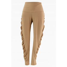 Legginsy Reebok Bold Ruched H56371 Beżowe S Damskie