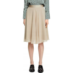 ESPRIT BEŻOWA ROZKLOSZOWANA SPÓDNICA Z PODSZEWKĄ 40 6BA