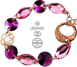 Kryształy Bransoletka Gwiazd Rose Amethyst Gold Różowe Złoto