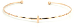 Bransoletka srebro 925 Bangle Krzyżyk
