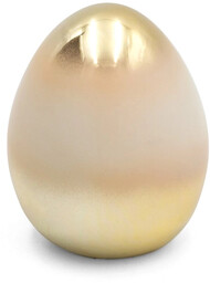 Figurka wielkanocna kremowo-złota pisanka CW09-8