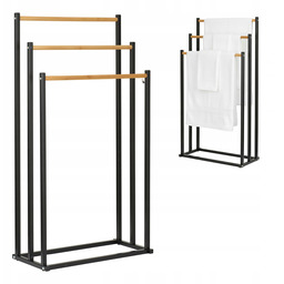 Stojak na ręczniki wieszak stojący 3 poziomowy podłogowy