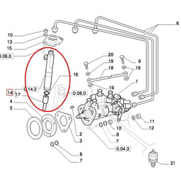 KOŃCÓWKA WTRYSKIWACZA NEW HOLLAND CASE 504054021 - 504051747