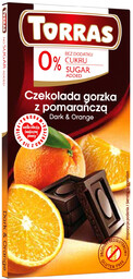 Torras Czekolada gorzka z pomarańczą bezglutenowa 75 g